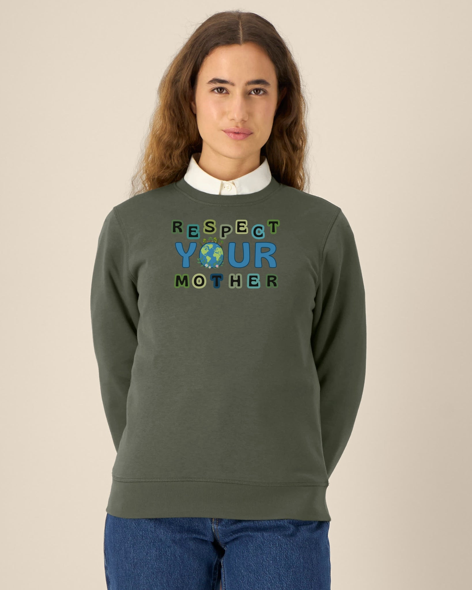 Sweatshirt Dunkelgrün