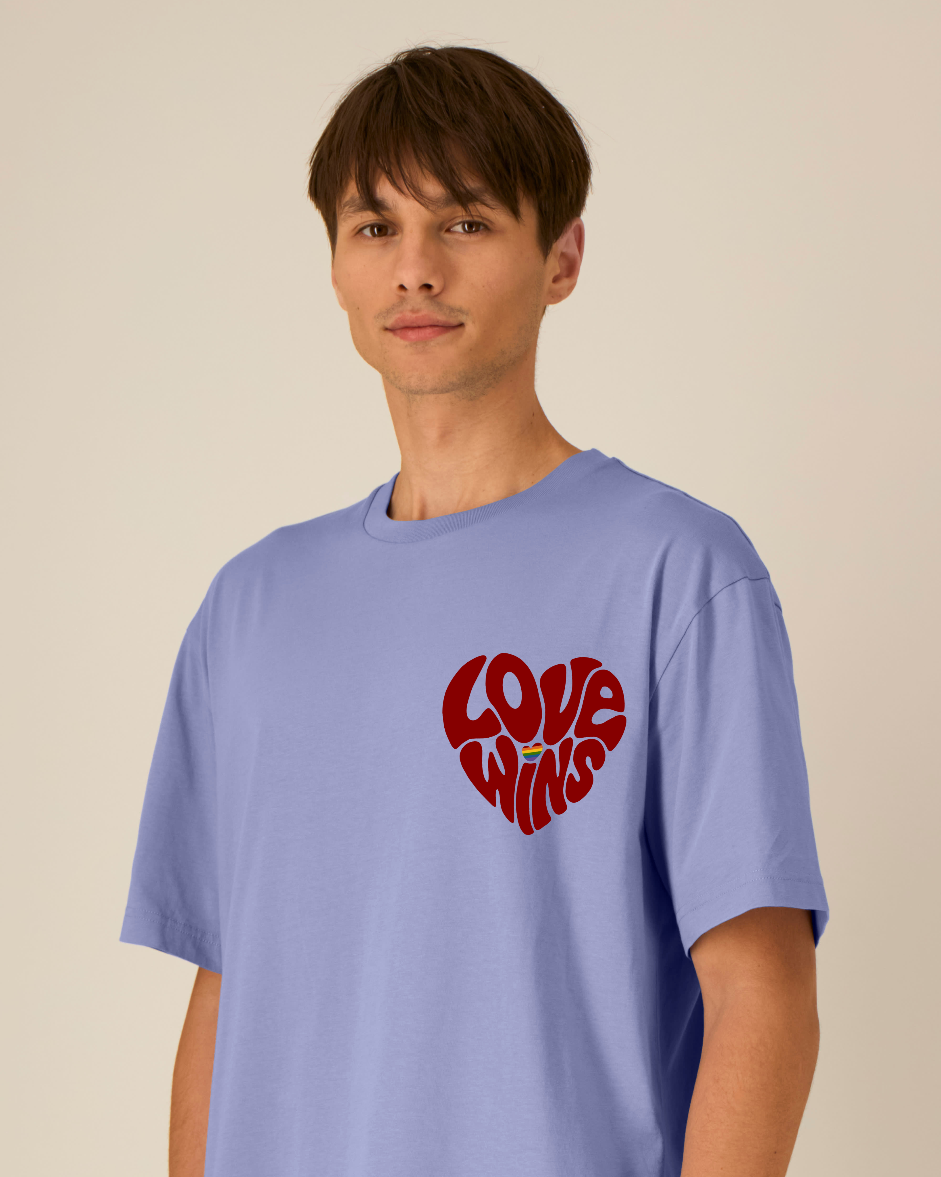 Love wins - T-Shirt Periwinkle - Pride 