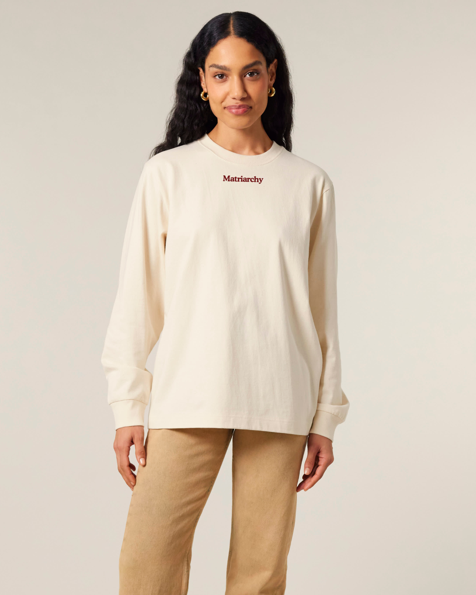 Matriarchy - Longsleeve in Off White