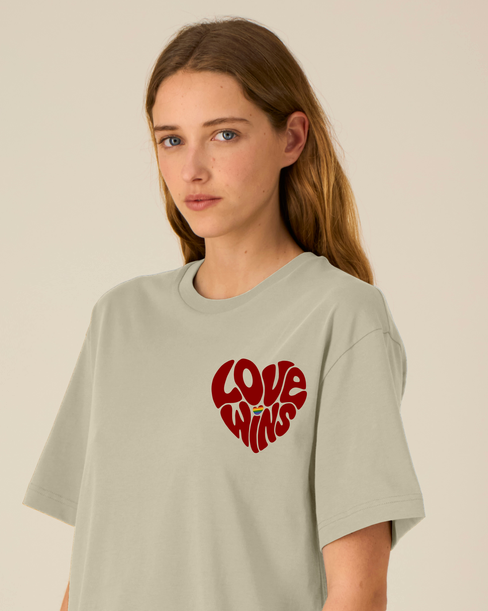 Love wins - T-Shirt Stone - Pride