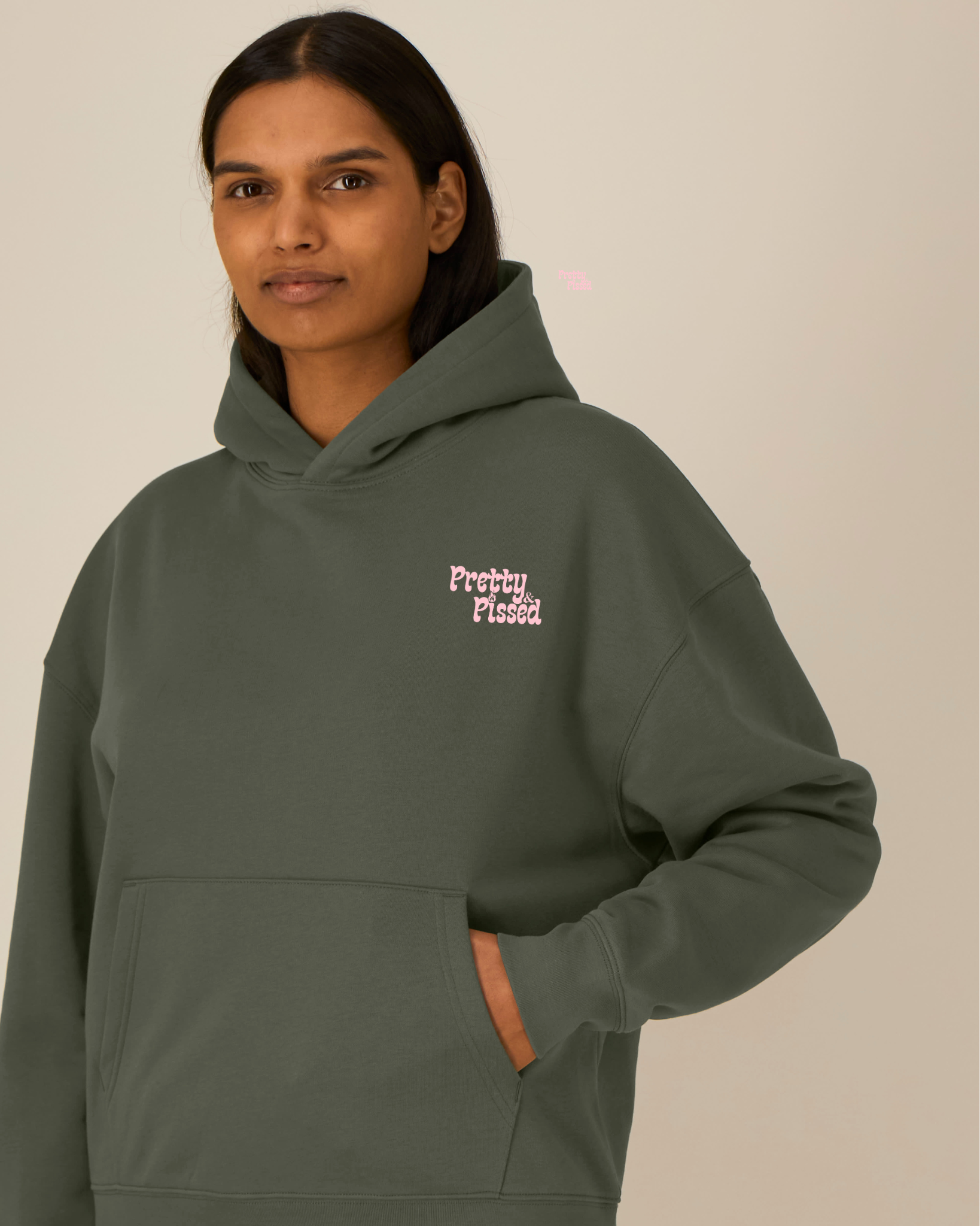 Girls support girls Hoodie - Khaki