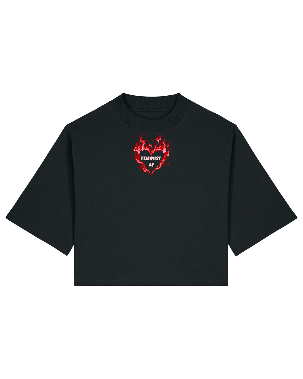 Feminist AF - T-Shirt - Schwarz