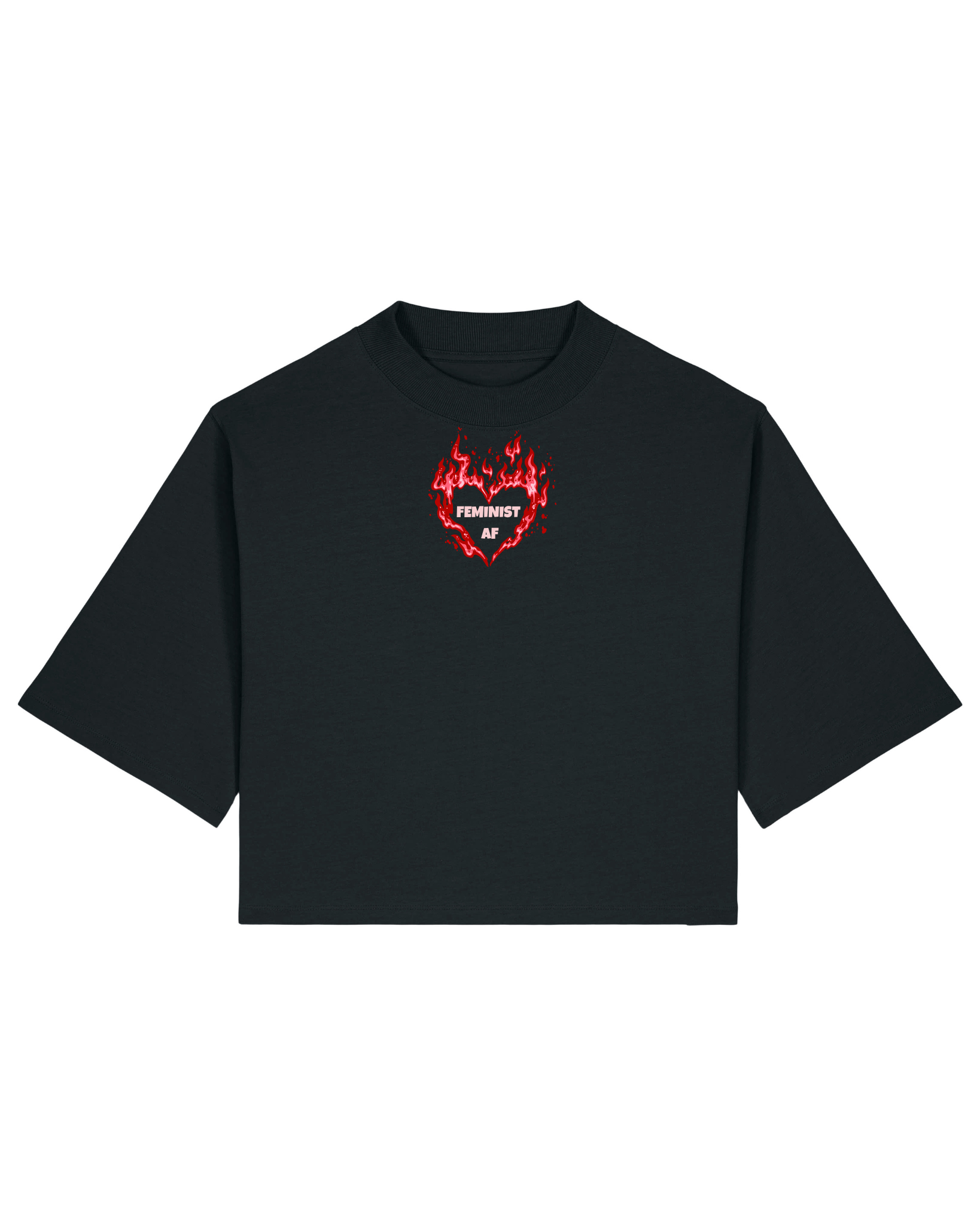 Feminist AF - T-Shirt - Schwarz