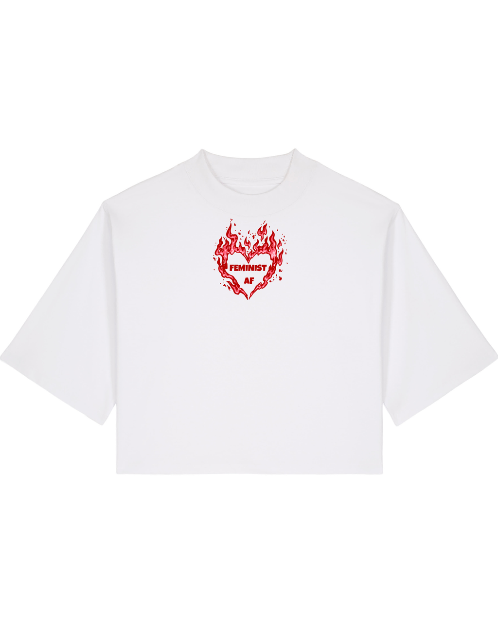 Feminist AF - T-Shirt - Weiß