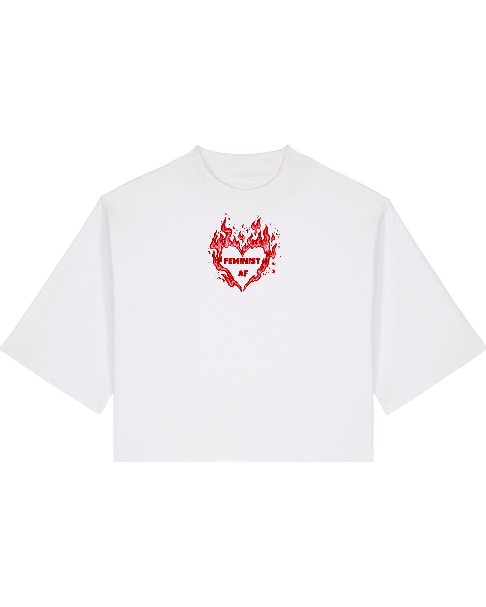 Feminist AF - T-Shirt - Weiß