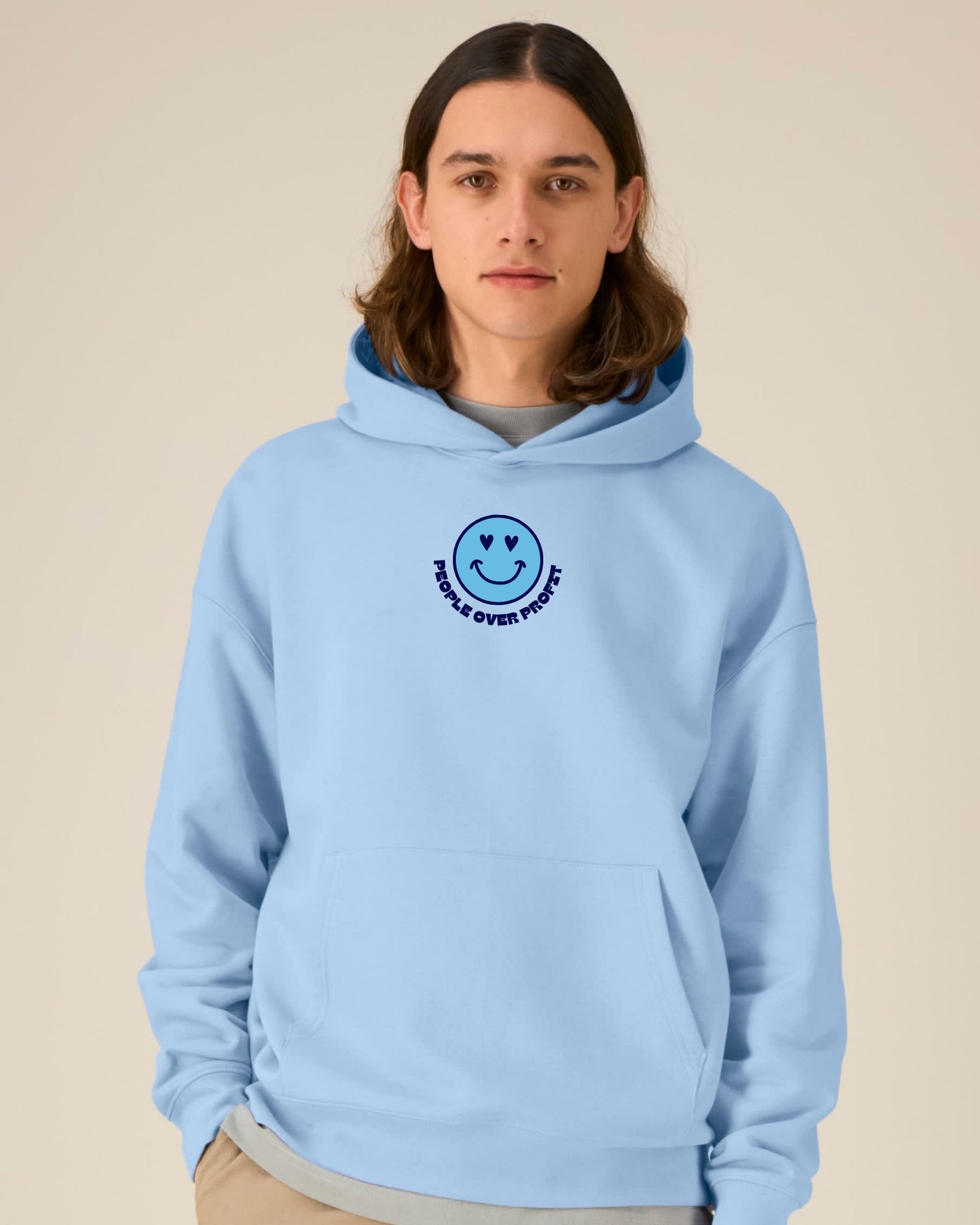 Hoodie Eisblau